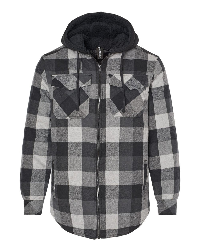 Burnside - Quilted Flannel Hooded Jacket - 8620
