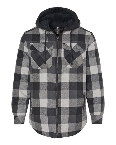 Burnside - Quilted Flannel Hooded Jacket - 8620