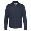Adidas - Heathered Quarter Zip Pullover with Colorblocked Shoulders - A463