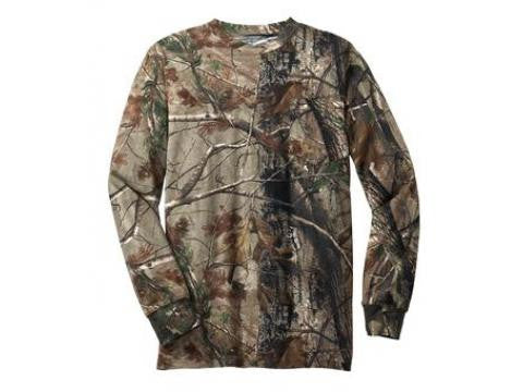 Realtree Extra Long Sleeve Explorer  100% Cotton T-Shirt with Pocket S020R